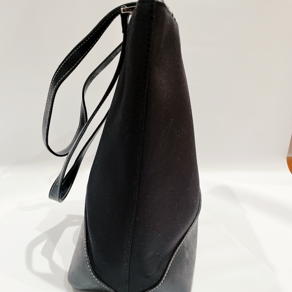 Vintage Kate Spade black leather should bag tote EUC - Picture 6 of 8